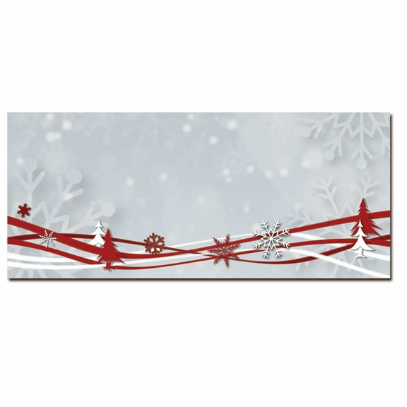 Snowflakes & Ribbons Inkjet & Laser Printer Envelope, 40pk
