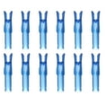 thumbnail image 1 of Uxcell Archery Arrow Nocks, Plastic Nocks Replacement Arrows Tail Accessory-Fitting For (DIY Hunting Shooting/Compound/Recurve Bow) 6.2MM/0.24" ID & 12 Pcs & Plastic & Transparent Blue, 1 of 6