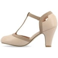 thumbnail image 6 of Journee Womens Olina Round Toe High Block Heel Pumps, Widths Available, 6 of 10