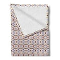 thumbnail image 2 of Ethnic Soft Flannel Fleece Throw Blanket, Tribal Aztec Style Folk Gypsy Native Mayan Mexican Funky Bohemian Print, Cozy Plush for Indoor and Outdoor Use, 50" x 60", White and Multicolor, by Ambesonne, 2 of 5