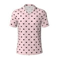 thumbnail image 2 of Daiia Cute Cat Pattern Men’s Polo Shirts,Solid Deck Shirt,Classic Fit, Breathable Cotton Polo for Casual and Sport Wear-X-Large, 2 of 7