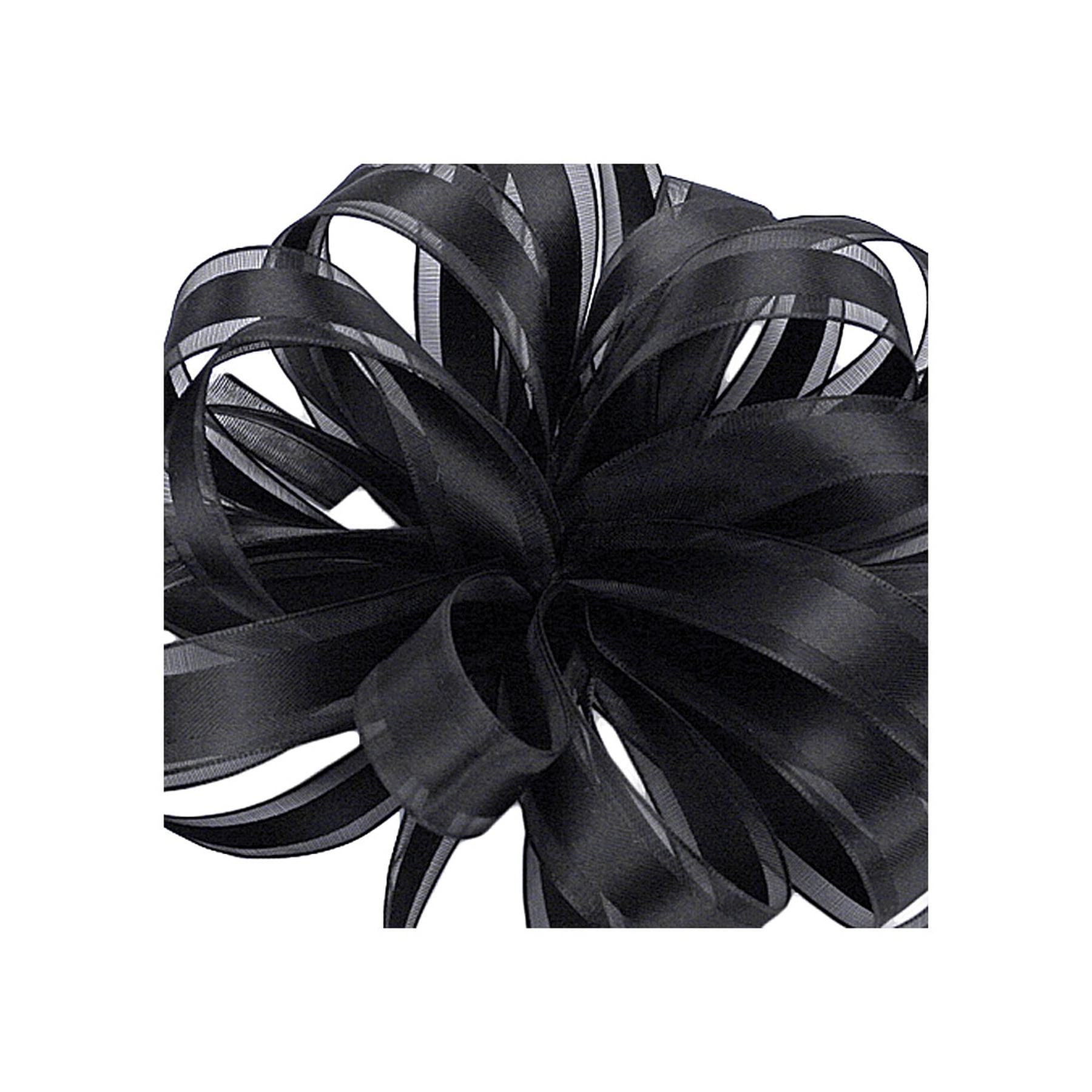 (3 pack) Offray Ribbon, Black 5/8 inch Sheer Ribbon for Wedding, Crafts and Gifting, 9 feet, 1 Each