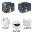 thumbnail image 5 of Toaster Cover 2 Slice, Navy Blue Christmas Dustproof Bakeware Oven Protector with Top Hook, Snowman Xmas Tree Snowflake Gifts Elk Waterproof Small Kitchen Appliance Toasters Dust Cover, 11"x6"x8", 5 of 9