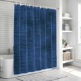 thumbnail image 5 of Dark Blue Shower Curtain Set - Extra Long 72" x 96" Washable Bathtub Curtain with 12 Hooks, Farmhouse Linen Texture Waterproof Fabric Stall Shower Curtains for Bathroom/Bathtub Décor, 5 of 8