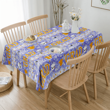 

Graduation Tablecloth Party Decorations Class of 2023 Congrats Grad Table Covers Large Table Cloth for College High School Party Supplies(#59 S-54x54 )
