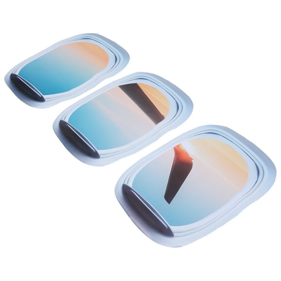 SOPOTUTU 3pcs Plane Wall Decals Removable Sticker for Childrens Bedroom