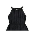 thumbnail image 4 of Girls Dress Black Swiss Dot Hi-lo Skirt Sweet Halter Sleeveless 12 Years, 4 of 6