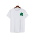thumbnail image 3 of AherBiu Hauts de la Saint-Patrick pour Femmes Manches Courtes Imprimés Décontractés Basiques, 3 of 7