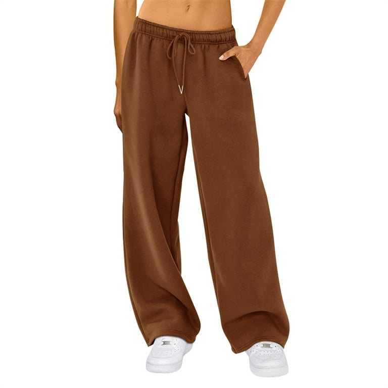 XIATIAN y2k Sweatpants 2000s Women Drawstring Low Waist Baggy Wide Leg Trousers with Pockets 2000s Joggers Pants Streetwear Walmart