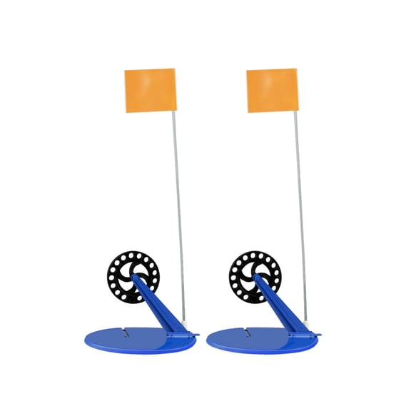 Zeiwohndc Pack of 2 Ice Fishing Tip Up Flags Set For Winter Fishing, Ice Fishing Flags