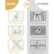 thumbnail image 2 of Juego de 8 alzapaños magnéticos para cortinas, estilo europeo, con imán mejorado, para el hogar y la oficina (blanco), 2 of 5