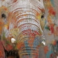 thumbnail image 3 of Masterpiece Art Gallery Paint Splash Elephant By Nan Canvas Art Print 24" x 24", 3 of 4