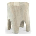 thumbnail image 1 of Meridian Furniture Foligno Travertine Table d'Appoint en Béton pour Intérieur/extérieur, 1 of 8