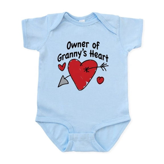 CafePress - OWNER OF GRANNY's HEART Infant Bodysuit - Baby Light Bodysuit, Size Newborn - 24 Months
