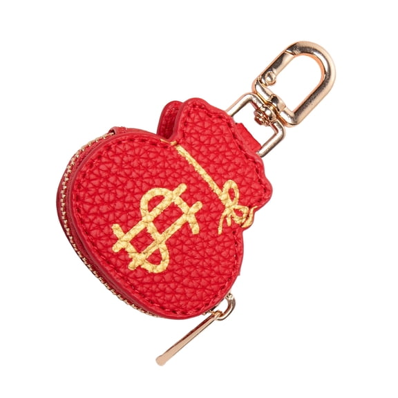 COOLHOOD Minis Coin Purse Keychain Small Money Bag Shaped Keychain Wallet Purses Bag Charm Leather Coin Pouches for Women Girls