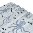 thumbnail image 3 of Yayeee Shower Curtain with Hooks 72"x72" Waterproof Fabric Bathroom Hanging Decor, Blue Octopus Pattern, 3 of 5