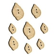 thumbnail image 1 of Nutmeg Shell Seashell Beach Wood Buttons for Crochet Knitting Sewing DIY Craft - 1.00 Inch Medium (7pcs), 1 of 7