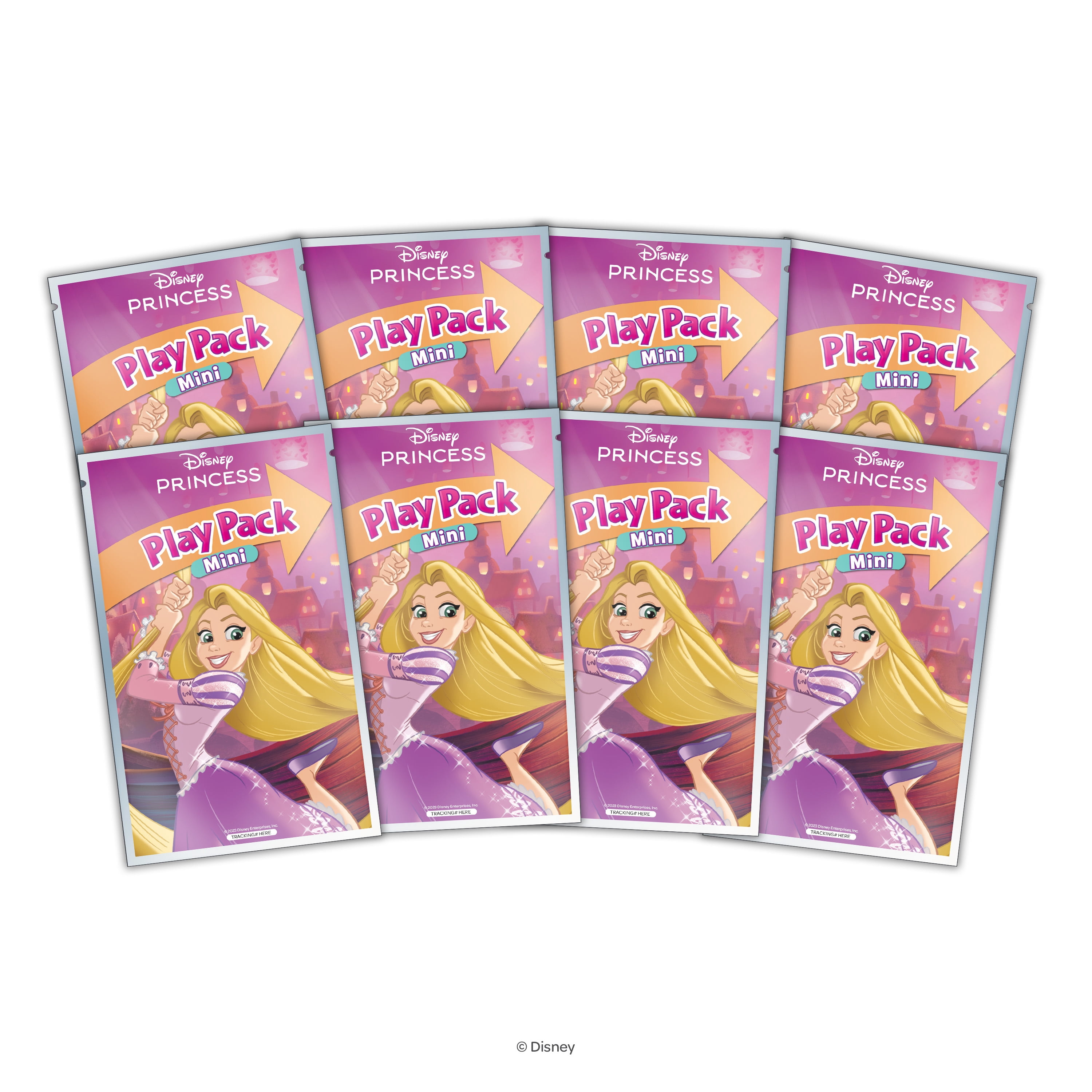 (2 pack) Disney Princess 8 Count Mini Play Pack with Small Coloring Book and Crayons, Paper Party Favors