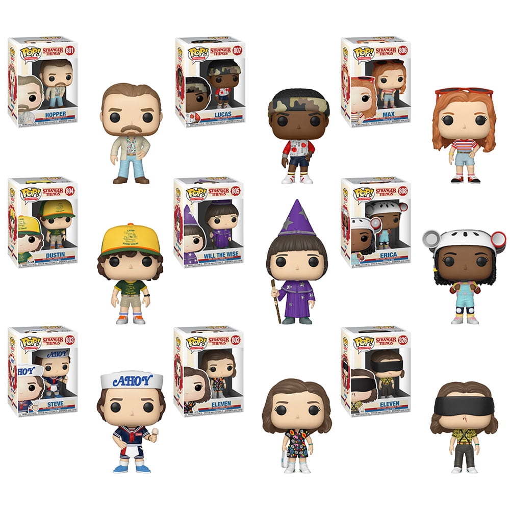 Funko POP! Television - Stranger Things S7 Vinyl Figures - SET OF 9 (Lucas, Hopper, Erica +6