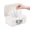 White, variant on Wipes Dispenser for Bathroom White Baby Wipes Dispenser Non-Slip Refillable Please DO NOT Flush Baby Wipes Container with Sealing Lid Baby Wipe Holder for Fresh Wipes, 7.28x4.80x2.75 inch