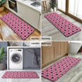 thumbnail image 6 of Pink Pug Puppies Kitchen Rug Mat,Kitchen Runner Rugs Non Skid Washable,Decorative Kitchen Floor Mats for Kitchen,Sink,Laundry,17"x47.2", 6 of 7