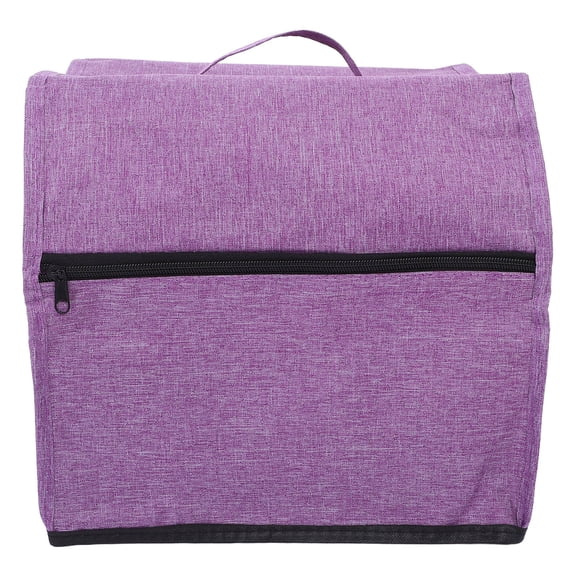 LOLIPPYY Foldable Purple Sewing Machine Carrying Case with Handle and Pockets for Home Use