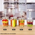 thumbnail image 4 of Conception de Rangement pour Lunch Gain de Place Organisation de Cuisine Kit de Fermentation Convient aux Pots de 4 Pcs un Ensemble de Marinades et de Choucroute Incluant une Échelle en Verre Couvercle en Acier Inoxydable Verrou et Joint en Silicone, 4 of 7