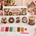 thumbnail image 4 of Christmas Diamond Painting Kit 4 Pack, DIY Rhinestone Art Craft Set for Adults Beginners, Mini Holiday Coasters & Ornaments, Fun Xmas Home Decor Gift, 4 of 7