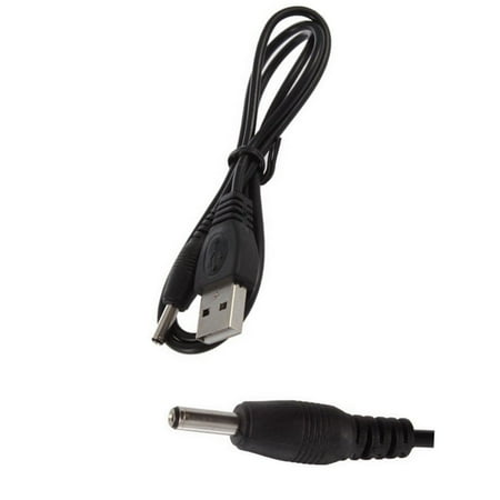 - USB charge plug jack barrel connector cable charger for home or travel & via power ports/car/wall/battery bank accessories designed for the Round Barrel 5V OD 3.5 ID 1.1 mm jack powered devices