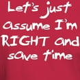 thumbnail image 3 of CafePress - Let's Assume I'm Right Dark T Shirt - Men's Classic Graphic Cotton T-Shirt, 3 of 4