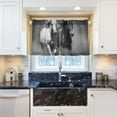 thumbnail image 6 of Coolnuti Running Horses Valances for Windows 24 Inch Small Window Blackout Valance Curtains Rod Pocket Window Curtains Treatment for Kitchen Bathroom Cafe, 1 Panel Home Decor, 6 of 7