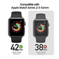 thumbnail image 2 of pzoz Compatible for Apple Watch Series 2 / Series 3 Case with Screen Protector 42mm Accessories Slim Guard Thin Bumper Full Coverage Matte Hard Cover Defense Edge for iWatch Women Men GPS (B, 2 of 6