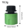 thumbnail image 2 of 3/4 Inch Garden Hose Fittings Set Male Female Thread Water Pipe Faucet Irrigation Coupling Fast Release Connector, 2 of 3