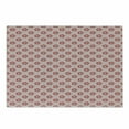 thumbnail image 1 of Flower Cutting Board, Abstract Romantic Spring Blossoms on Wavy Lines Lattice Style Backdrop, Decorative Tempered Glass Cutting and Serving Board, Small Size, Rose Dark Coral White, by Ambesonne, 1 of 1