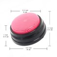thumbnail image 3 of Recordable Talking Button with Led Function Learning Resources Buzzers Pink, 3 of 9