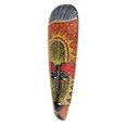 thumbnail image 4 of Máscaras de pared perfecl decoración colgar en la pared Madera maciza Máscara africana colorida 17x50cm Artesanías Africanas, 4 of 8