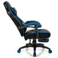 thumbnail image 2 of Spaco Adjustable Gaming Chair with Footrest for Home Office-Blue, Desk Chair, Gaming Chair for Office or Gaming, 2 of 10