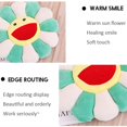 thumbnail image 4 of Almohada de girasol, suave y cómodo cojín sonriente de girasol, almohada de felpa floral, juguetes de peluche de girasol coloridos, hogar, dormitorio, tienda, restaurante, 43 cm, 0,3 kg JM, 4 of 5