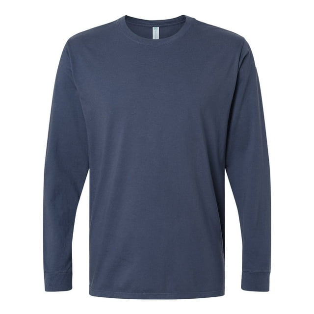 SoftShirts Adult Organic Long Sleeve T-Shirt, 2XL, Navy
