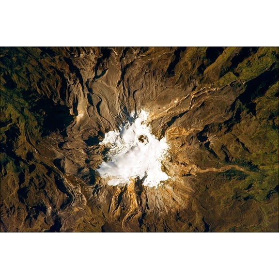 24"x36" Gallery Poster, Nevado del Ruiz Volcano, Colombia, NASA photo