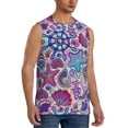 thumbnail image 2 of Bixox Men's Cute Nautical Printed Shirt Sleeveless Fitness Tank Top-Small, 2 of 7