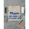 thumbnail image 3 of Music Is Who I Am T-Shirt Men -Smartprints Designs, Male XX-Large, 3 of 4