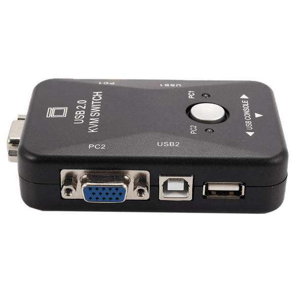 5X USB Kvm Switch Switcher 2 Port Vga Svga Switch Box USB 2.0 Mouse Keyboard 1920X1440 Switch Box