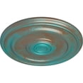thumbnail image 3 of Ekena Millwork 19 3/4"OD x 1 1/2"P Kepler Traditional Ceiling Medallion (For Canopies up to 4 1/2"), Hand-Painted Copper Green Patina, 3 of 5