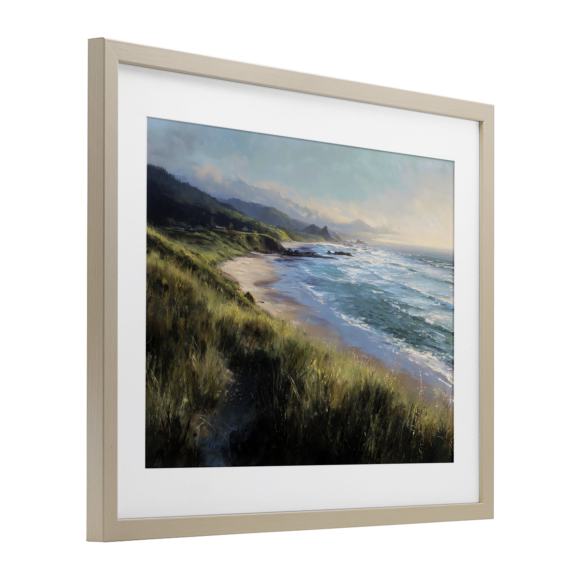 Stupell Industries Nature's Coast in Morning Light Birch Framed Print Under Glass, design by Franklyn Gregory