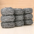 thumbnail image 3 of Worgeous  6 Pcs Steel Wool Cleaning Ball Spiral Scrubbers Kitchen Pot, 3 of 8