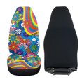 thumbnail image 4 of Uorisanigo Car Seat Cover Sets - Non-Slip Hippie Flower Print Auto Front Seat Protectors Universally Used for Cars, SUV Trucks - 2PCS Car Driver Seats Covers Accessories, 4 of 7