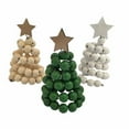 thumbnail image 5 of Opvise Spiral Wooden Christmas Tree with Star Topper – Eco-Friendly Beaded Holiday Decor for Home, Office, or Party – 7 Color Options, 5 of 8