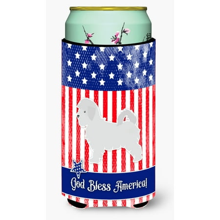 

Carolines Treasures BB3336TBC USA Patriotic Maltese Tall Boy Beverage Insulator Hugger Tall Boy multicolor