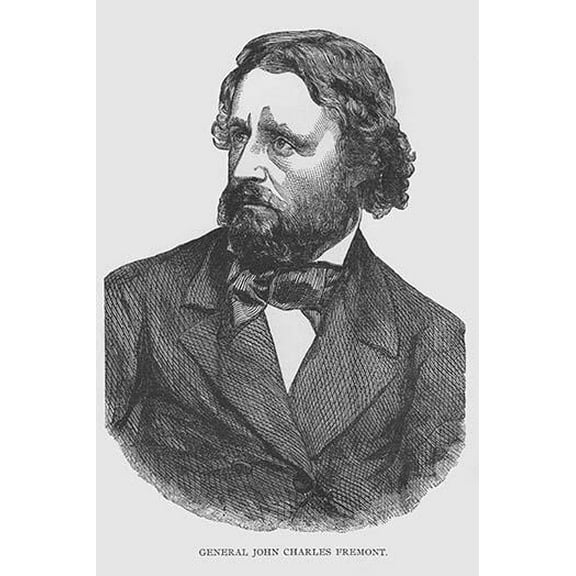 General John Charles Fremont-Fine Art Canvas Print (20" x 30")